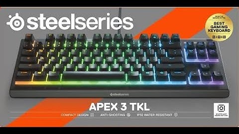 SteelSeries Apex 3 TKL RGB Gaming Keyboard  Tenkeyless Compact Form Factor   8 Zone RGB Il keyboard