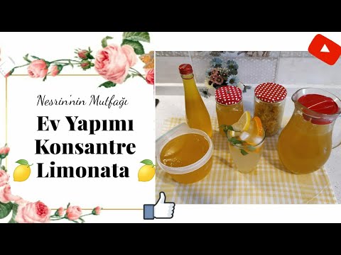 Limonata Tarifi, Ev yapımı Konsantre Limonata Nasıl Yapılır?Demleme Usulü Limonata'nın Püf Noktaları