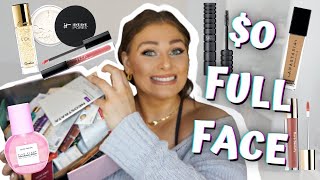 Full Face Using Only Free Makeup Samples Tiny Makeup Challenge