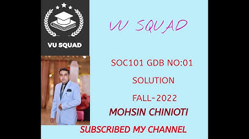SOC101 GDB NO:01 SSOLUTION FALL 2022-23