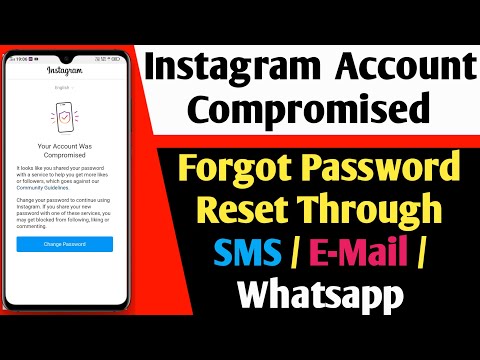 Compromised Instagram Account Forgot Password Reset Through SMS/E-mail/Whatsapp || All Problem Solve