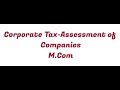 Corporate taxassessment of companiesmcom