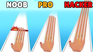 NOOB vs PRO vs HACKER ~ Finger Stack GamePlay All Levels LVL45FULL