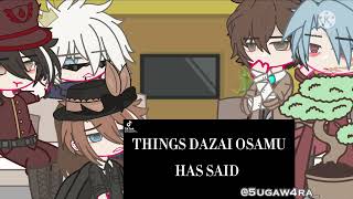 ||Anime Characters react to each other||Dazai||Bungo stray dog||FT.Hanako Gojo Dazai, Ban & Chyuua||