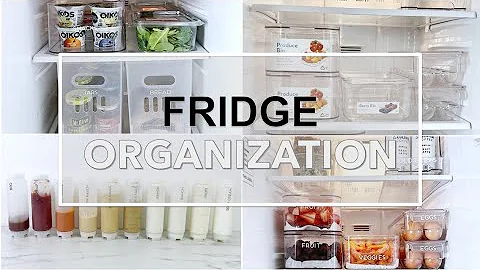 SIDE-BY-SIDE FRIDGE ORGANIZATION: Clean, Sort, Restock and Organize