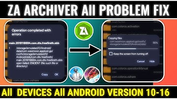 za archiver access denied problem | Za archiver Copy Paste problem how To Fix it 