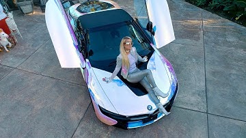 Paris Hilton Pimps Her Ride - Custom Bmw I8 Colors