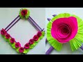 Diy paper flower wall hanging /Simple and beautiful wall hanging/Wall decoration by KovaiCraft #34