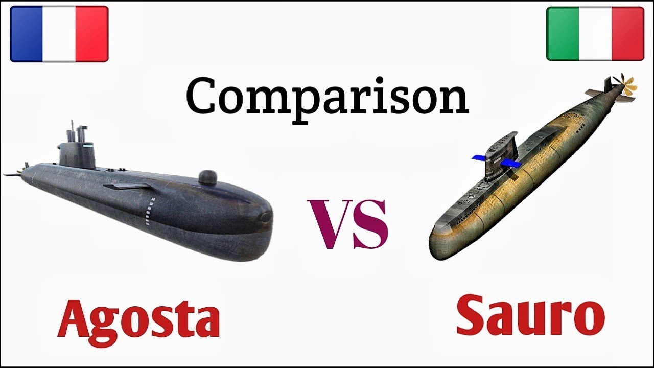 Italian Sauro Class VS French Agosta Class Submarine YouTube