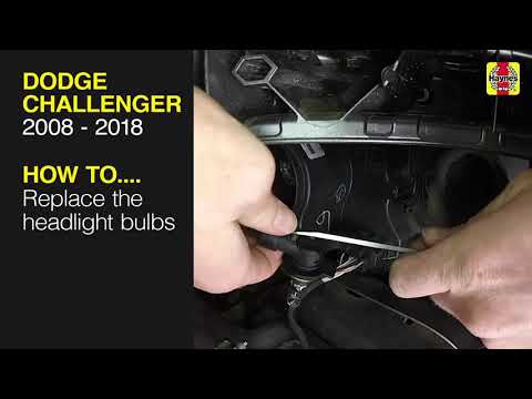 How to Replace the headlight bulbs on the Dodge Challenger 2008-2018