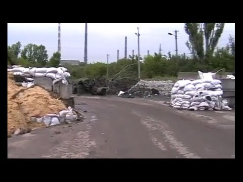 г Николаевка Донецкая обл Блокпост и дачные домики 07 07 2014г