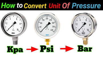 How to Convert  Psi to Bar l Bar to Psi l l Psi. Bar. Kpa  क्या होता हैं