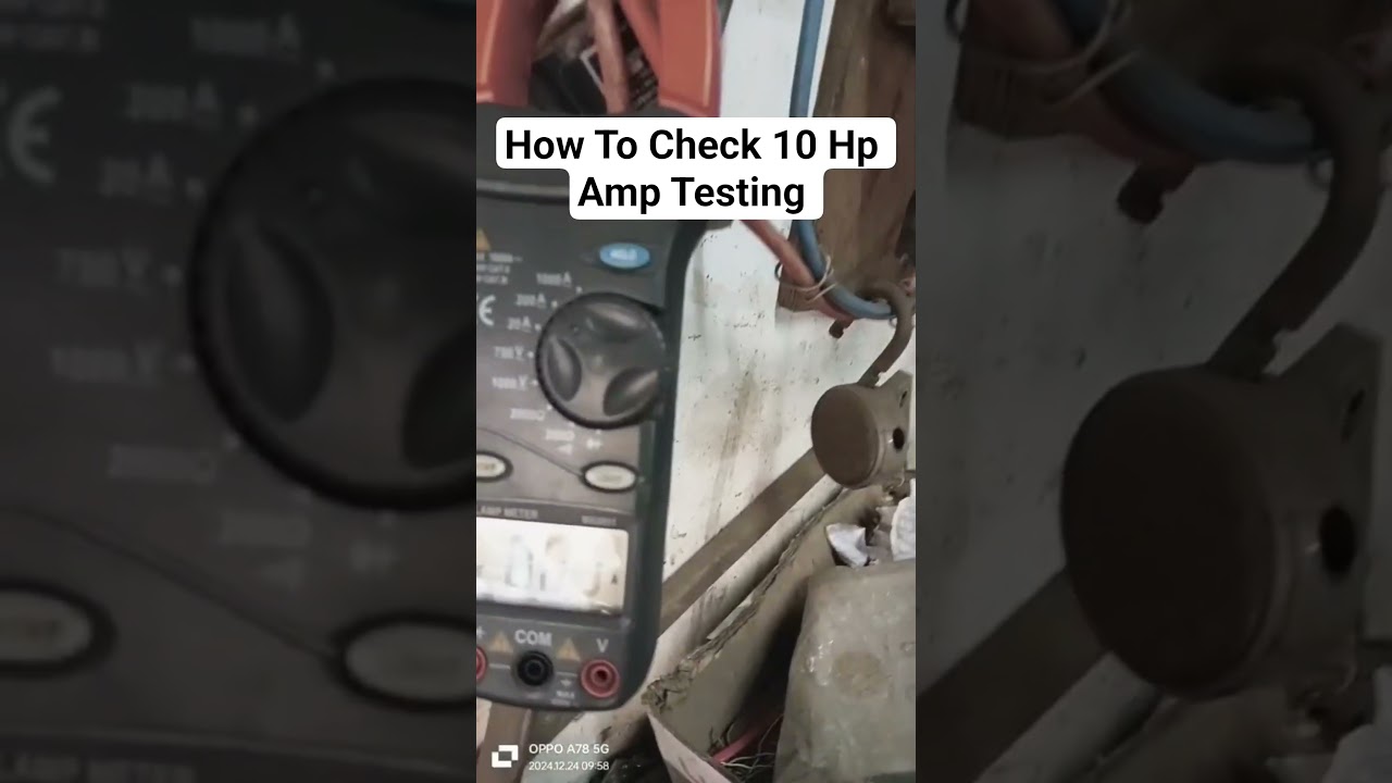 How To Check V6 10 Hp Motor AMP Testing Video/Gelco Motar Amp Testing