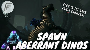 ARK  Aberration - Spawn ALL Aberrant Dinos (Glow in the Dark Dinos)