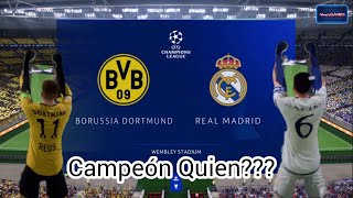 Borussia Dortmund VS Real Madrid - FINAL / UEFA CHAMPIONS LEAGUE / GAMEPLAY - Español latino - PS4