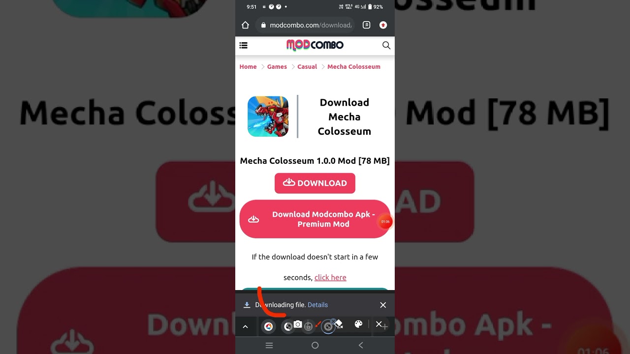 mecha colosseum mod apk 100°\°working