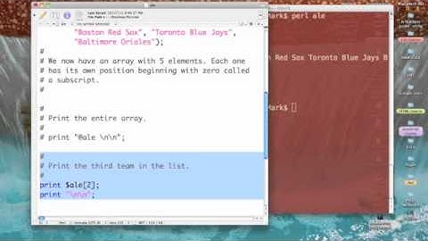 Perl: Working with Subscripts