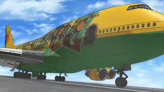 Boeing 747-400 - Landing Animation