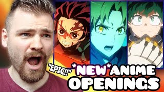 First Time Reacting to *NEW* ANIME OPENINGS | 2024 SPRING EDITION | ANIME REACTION!