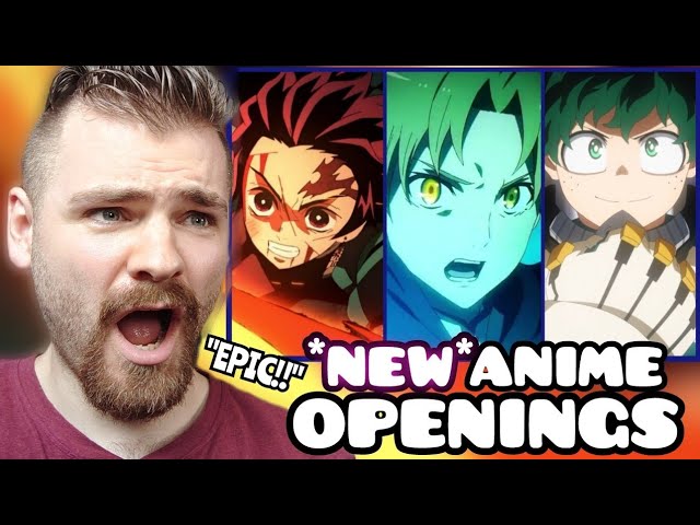 First Time Reacting to *NEW* ANIME OPENINGS | 2024 SPRING EDITION | ANIME REACTION! class=