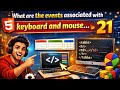 What Are the Events Associated with Keyboard and Mouse | HTML Events | Lecture 21
