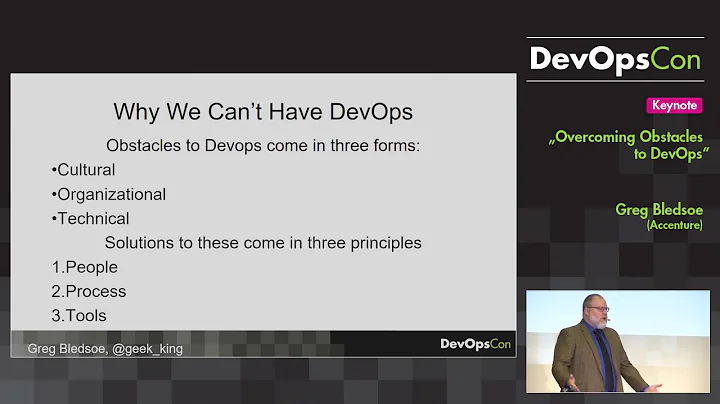 DevOpsCon 2016: Overcoming Obstacles to DevOps - G...