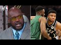 TNT Crew reacts to Celtics vs Bucks Highlights &amp; Giannis Injury