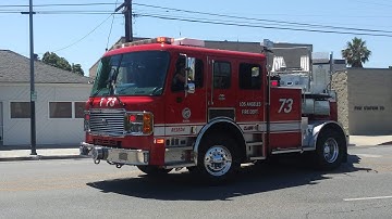 LAFD Light Force 73 Responding