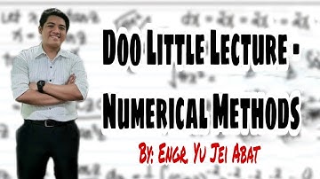Doo Little Lecture - Numerical Methods