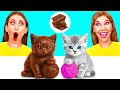チョコレートの食べ物 vs 本物の食べ物のチャレンジ | 面白い瞬間