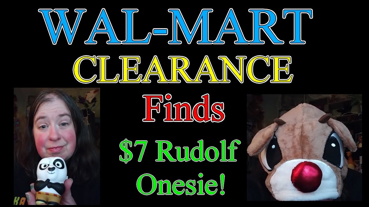 Walmart Clearance Finds - $7 Rudolph Onesie! - YouTube