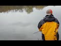 Fishing A Flooded Pond - LIVE