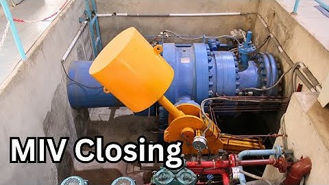 Closing of Main Inlet Valve of a mini hydropower plant. 