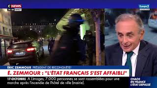 Éric Zemmour sur CNEWS : Il n'y aura pas de retour à la paix sociale sans la remigration !