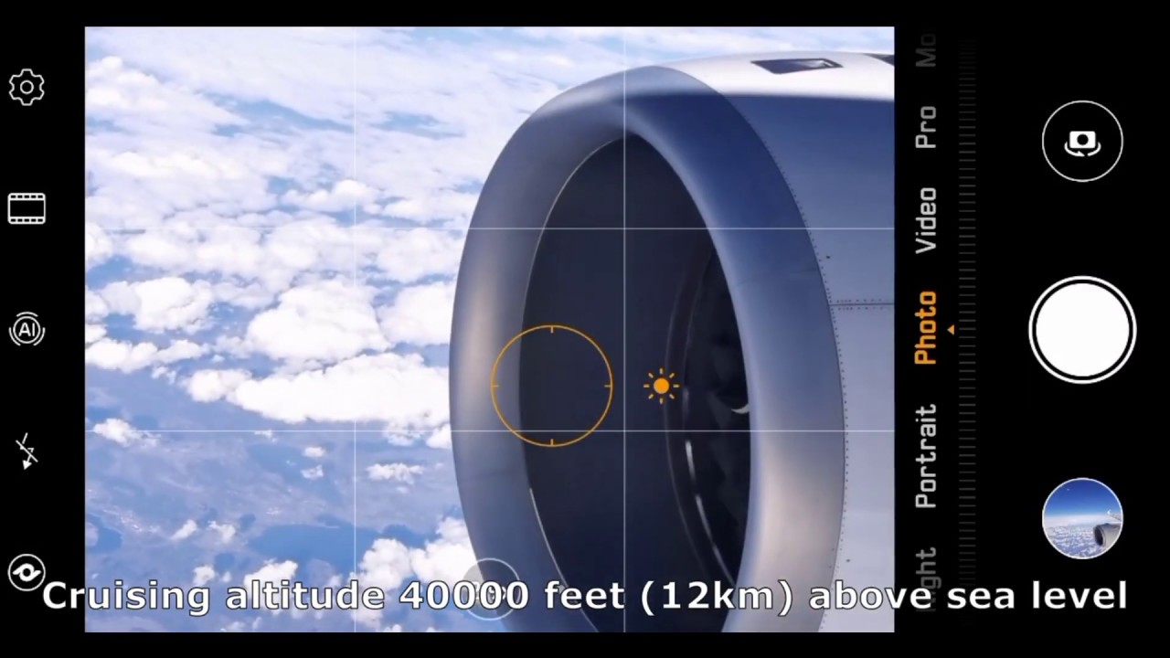 Huawei P30 Pro Zoom Test From 40000 Feet (Airplane Zoom Test Part 2)