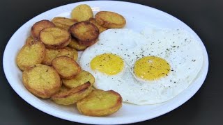 Crispy fried potatoes made from boiled potatoes with fried eggs- cheap meal for young and old people by Der Kochsoap Kanal 1,428 views 1 year ago 2 minutes, 50 seconds