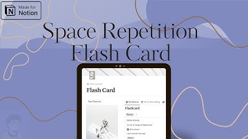 Flash Card Using Notion — Space Repetition