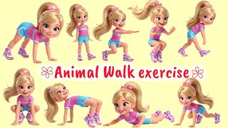 Animal Walk Exercises for Kids | 10 Fun Animal Movement Exercises | Kids Workout