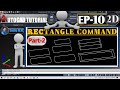 #10 AutoCAD Tutorial Rectangle Command Part 2