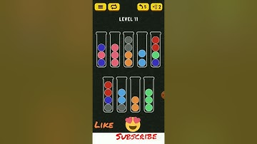 Ball Sort Puzzle level 11|ballsortpuzzlesolve