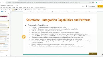 Lecture 2: Salesforce   Integration Capabilities and Patterns