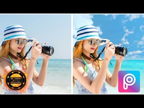 Video PicsArt hướng dẫn chỉnh màu biển và bầu trời xanh đẹp - youtube