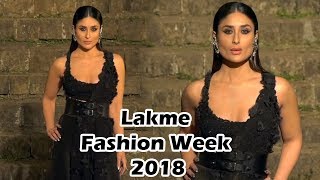 Kareena Kapoor Khan Stunning Ramp Walk At Lakme Fashion Week Grand Finale 2018