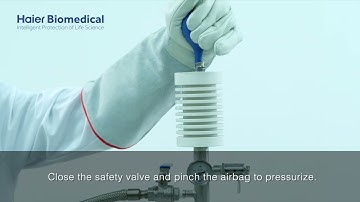 Hand squeezed liquid nitrogen pump operation instructions