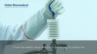 Hand squeezed liquid nitrogen pump operation instructions