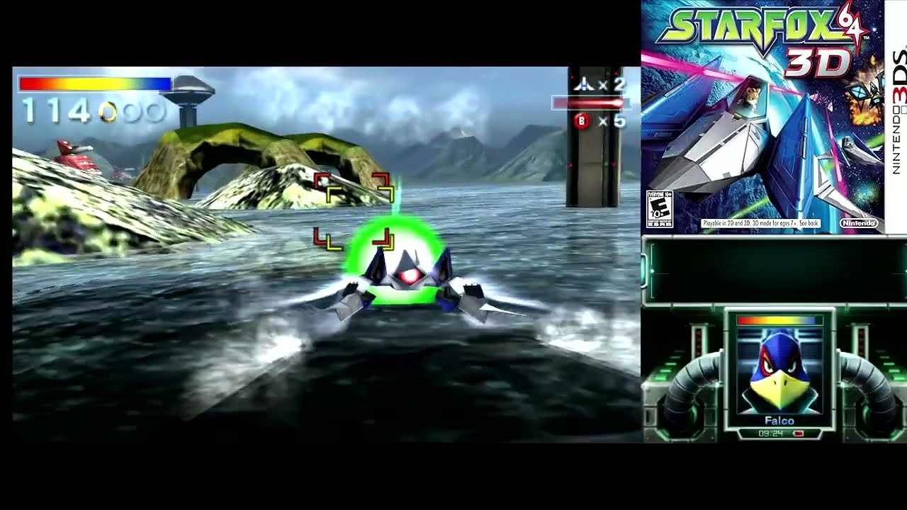 Star Fox 64 3D (МИССИЯ №01 КОРНЕРИЯ) [3DS] 