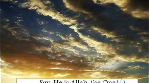 EXCLUSIF سورة الاخلاص-عبدالباسط عبدالصمد.flv