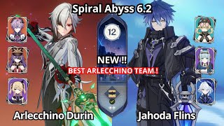 New C0 Arlecchino Durin C0 Flins Jahoda Team - Spiral Abyss Floor 12 Genshin Impact 6.1