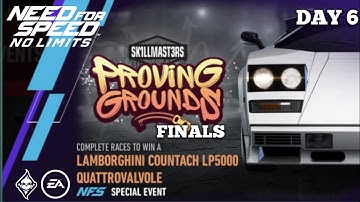 Need For Speed: No Limits | Day 6 (Finals) Proving Grounds | 1985 Lamborghini Countach Lp5000