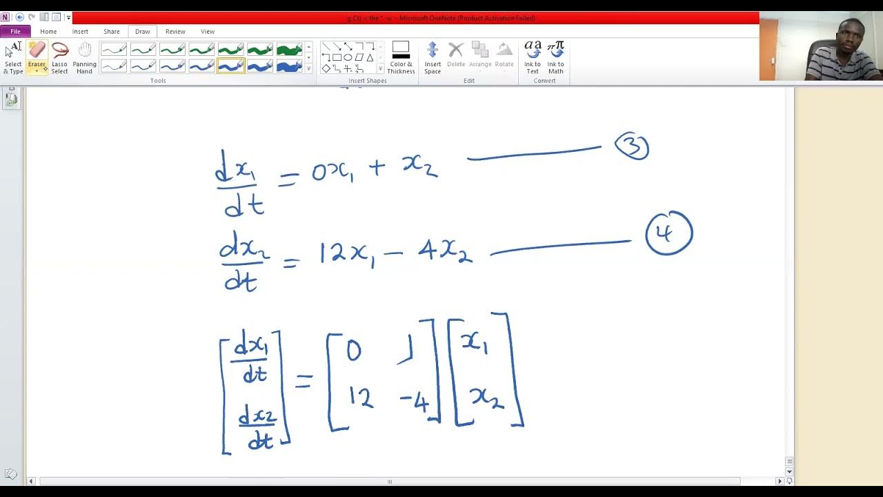 Solving Differential Equations by Matrix Method Part 10 of 10 - YouTube